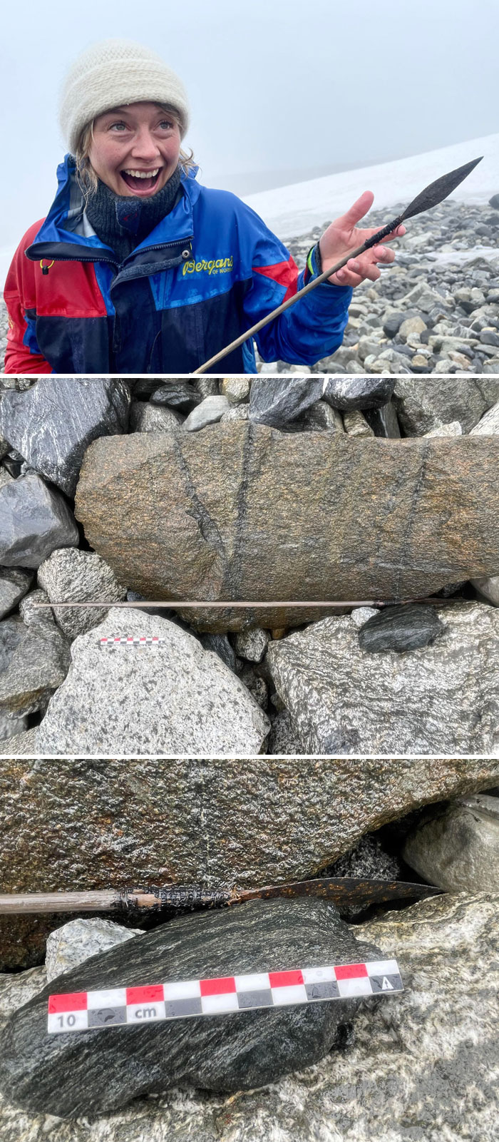 This Is Why We Love Glacial Archaeology! See How Happy We Are When We Get To Hold An Arrow, Which Has Been Lost In The Ice For 1500 Years