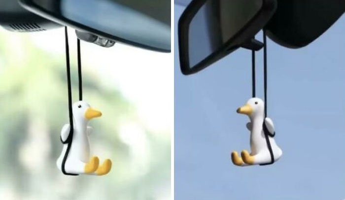 This Swinging Duck Car Ornament