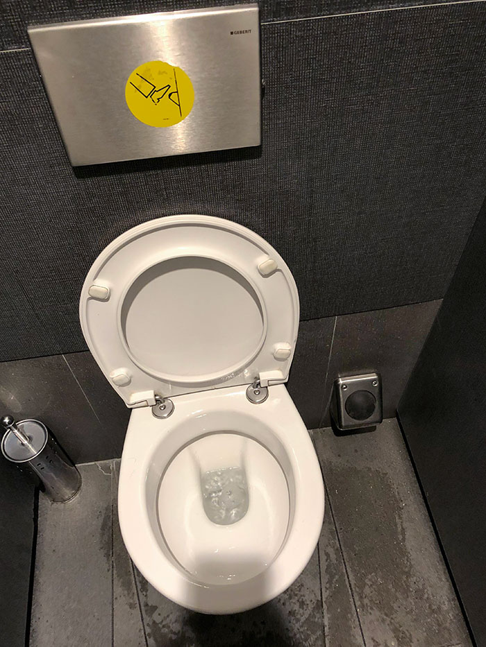 This Toilet In Milan That You Flush With Your Foot. I Wish All Public Toilets Would Follow Their Lead