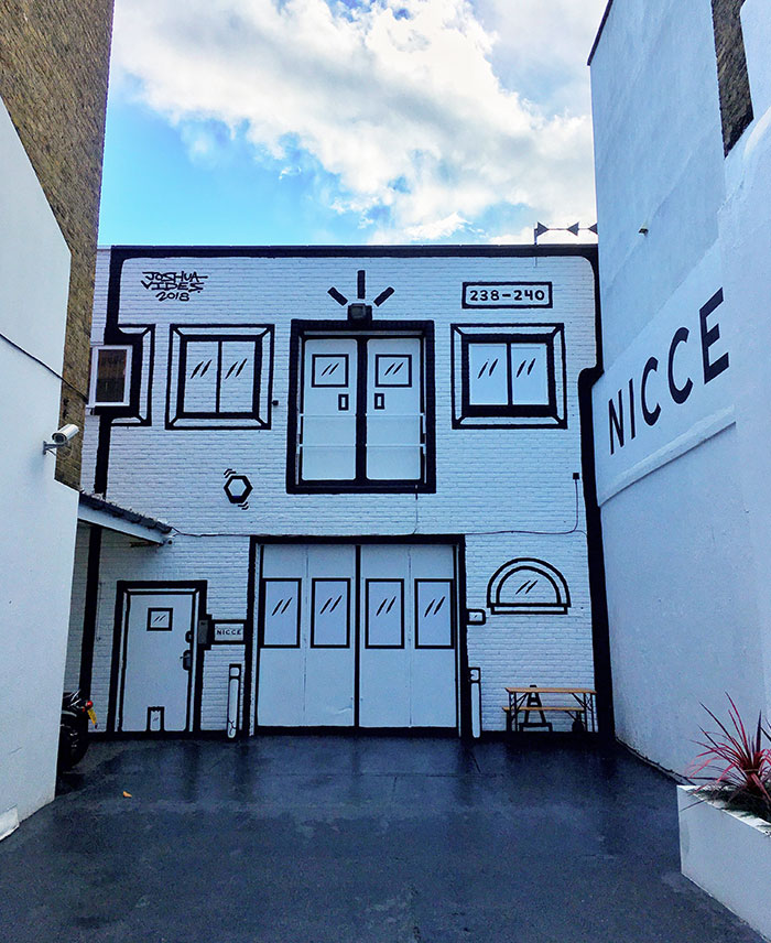 This Building In London Has Been Painted To Look Like A Monochrome Cartoon