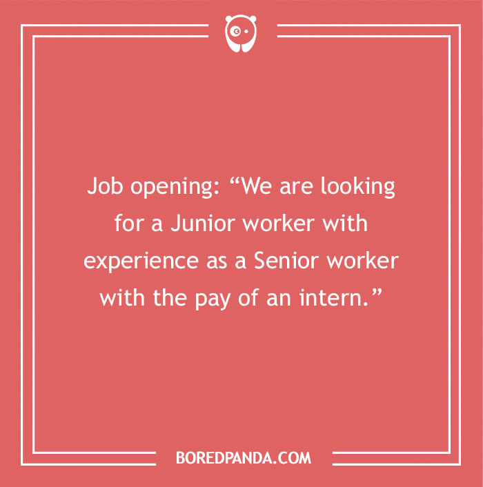 Joke on internship