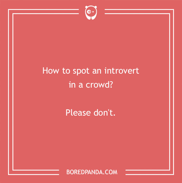 Joke on introvert