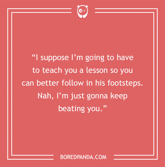 Joker quote about life on a red background with white text.