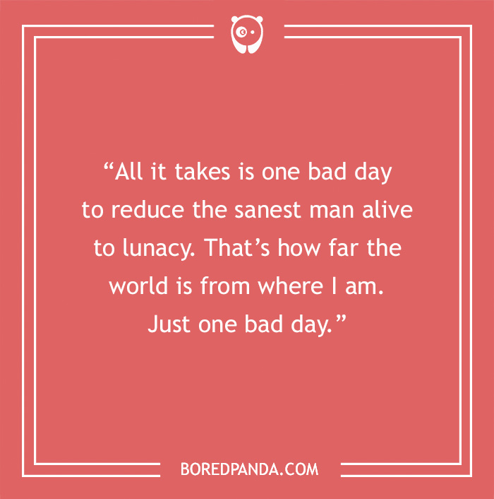 Inspirational Joker quote about life on a pink background.