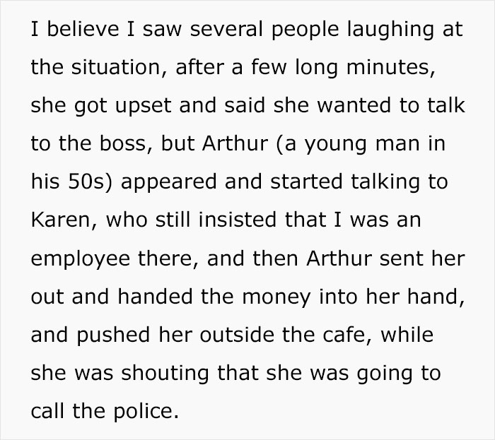 Karen Mistakes Woman For A Coffee Shop Employee, Gets Thrown Out After Harassing Her Karen Mistakes Woman For A Coffee Shop Employee, Gets Thrown Out After Harassing Her