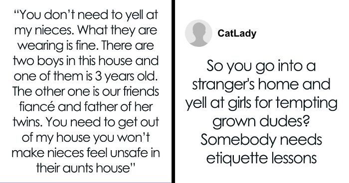 “You Won’t Make My Nieces Feel Unsafe”: Aunt Kicks Out Guest For Policing Girls’ Outfits