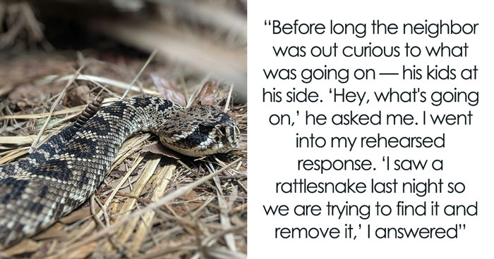 Guy Deters Entitled Neighbor’s Kid From Using His Yard By Faking A Rattlesnake’s Presence