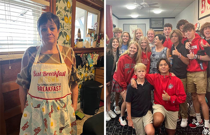 Teenagers Continue Tradition Of Breakfasts With Grandma After Their Friend Passes Away