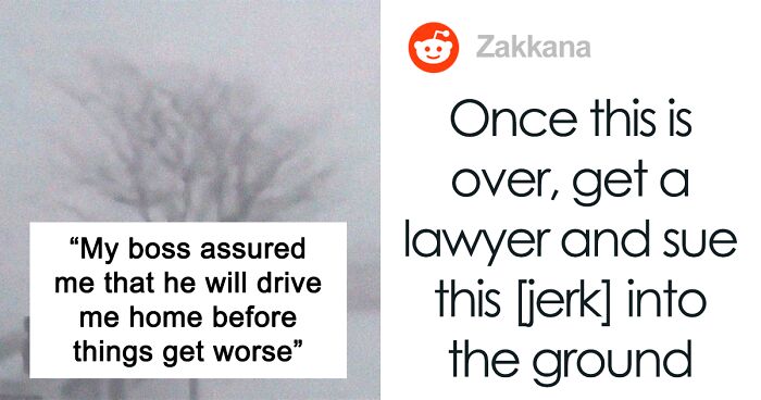 Employee At A Loss On What To Do After Boss Leaves Him Stranded During A Snowstorm