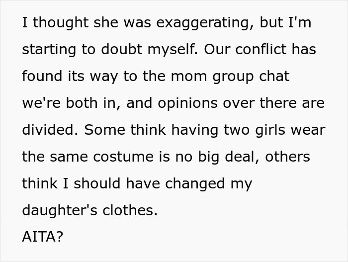 Woman Refuses To Change Her Daughter's Dress At A Birthday Party Just To Satisfy Entitled Mom