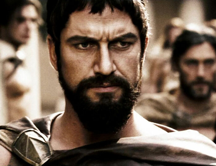 Leonidas looking from movie 300