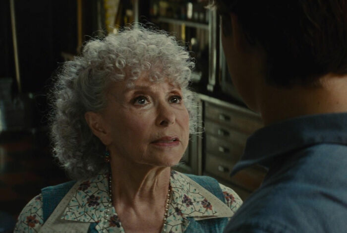 Rita Moreno talking in West Side Story