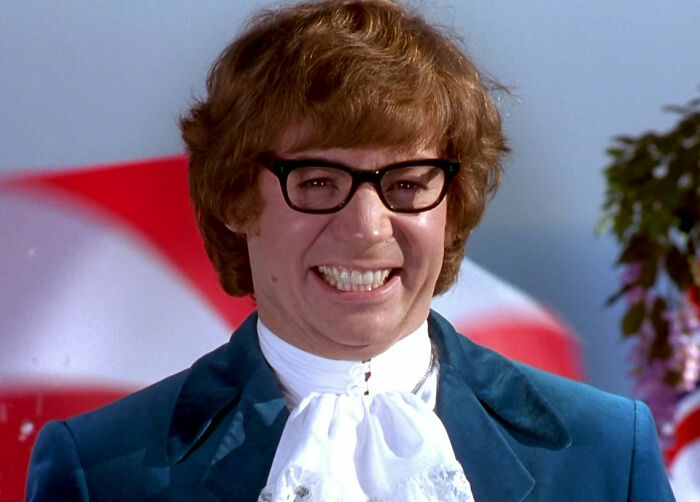 Austin Powers smiling
