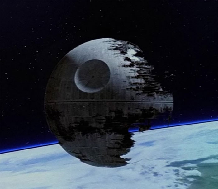 Death Star in space