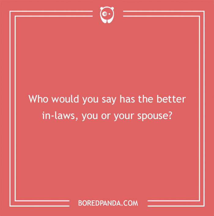 Question for newlyweds