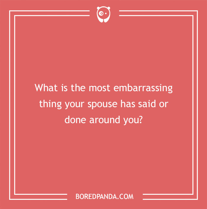 Question for newlyweds