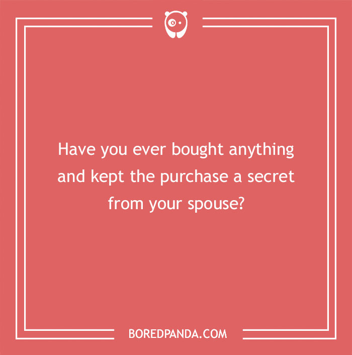 Question for newlyweds