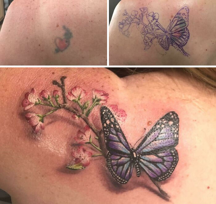 Cherry Blossom Butterfly Cover-Up By Me