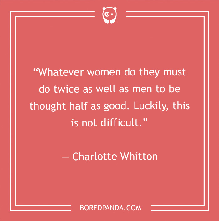Charlotte Whitton quote on women 