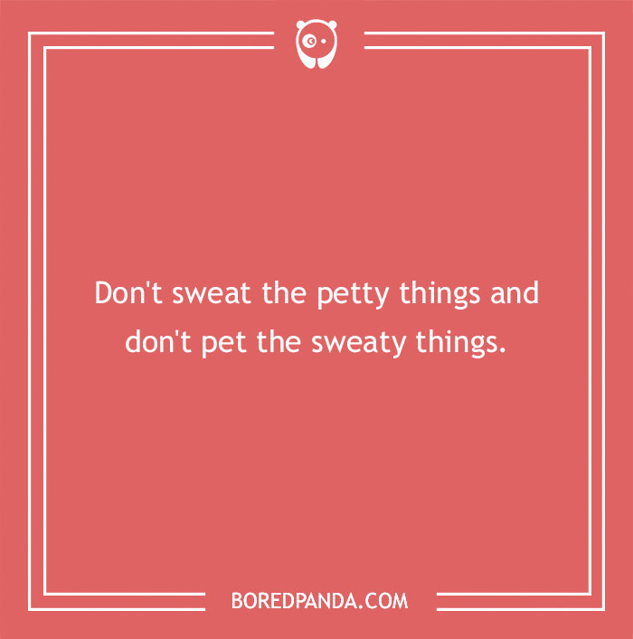 Advice on sweating