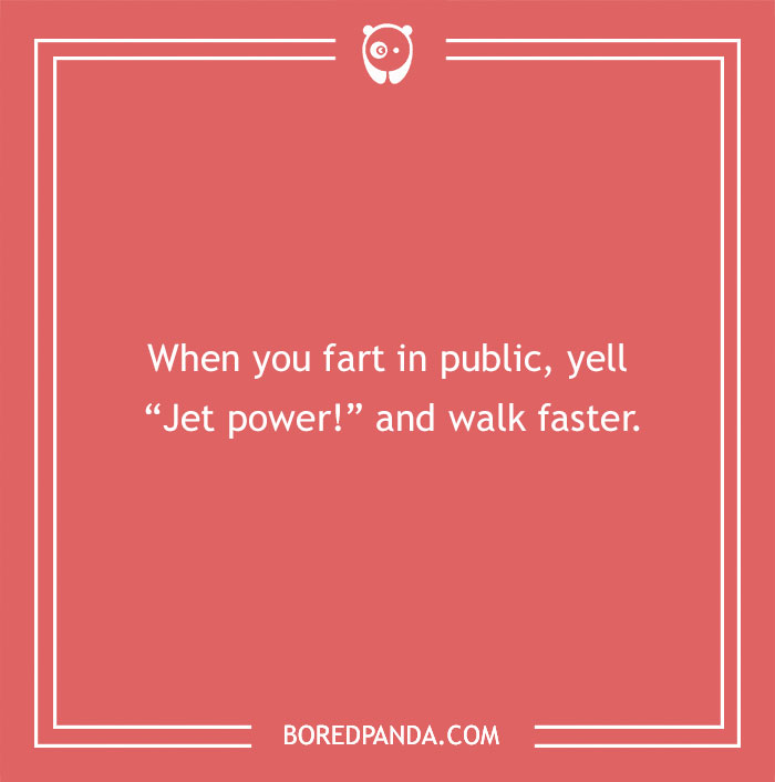Advice on fart in public