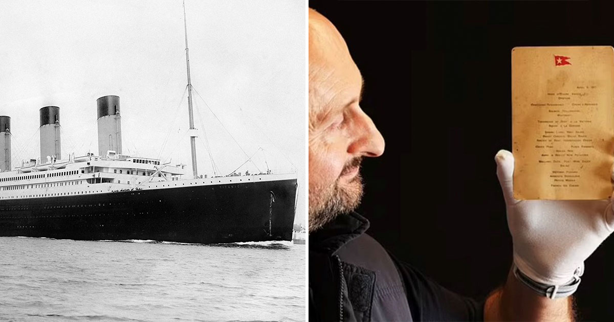 Recovered Titanic First-Class Menu Sheds Light On What Rich People Ate Aboard