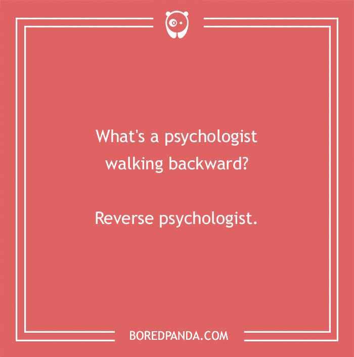 Joke on reverse psychology