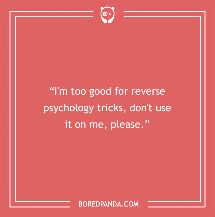 Joke on reverse psychology