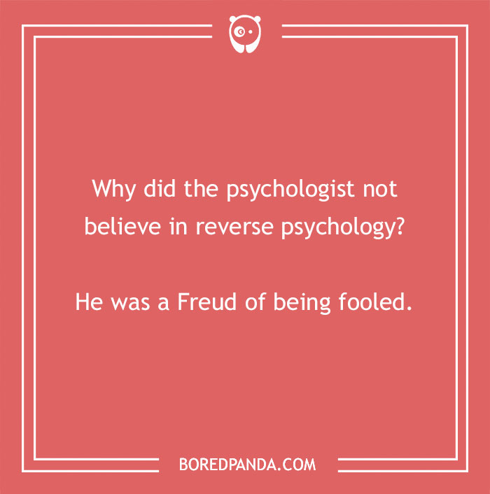 Joke on reverse psychology