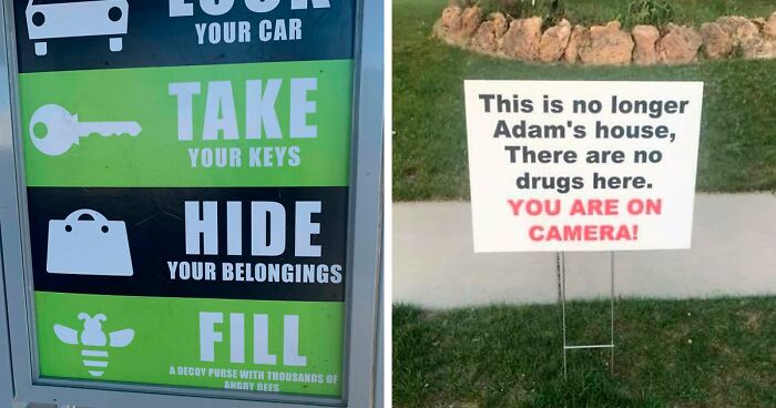People Are Posting The Threatening Signs They’ve Encountered, Here Are The 50 Best Ones
