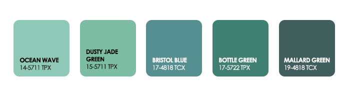 blueish green color palette