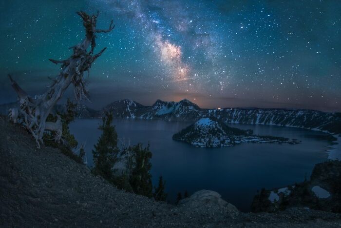 The Milky Way Over Crater Lake