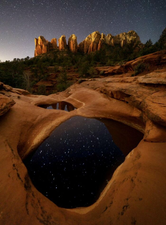 Seven Sacred Pools At Night | Sedona, Arizona, USA @benjamin_beierman