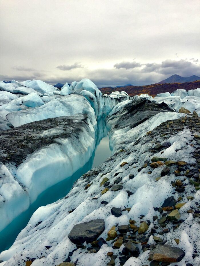 A Crevasse! Matanuska Glacier, Alaska