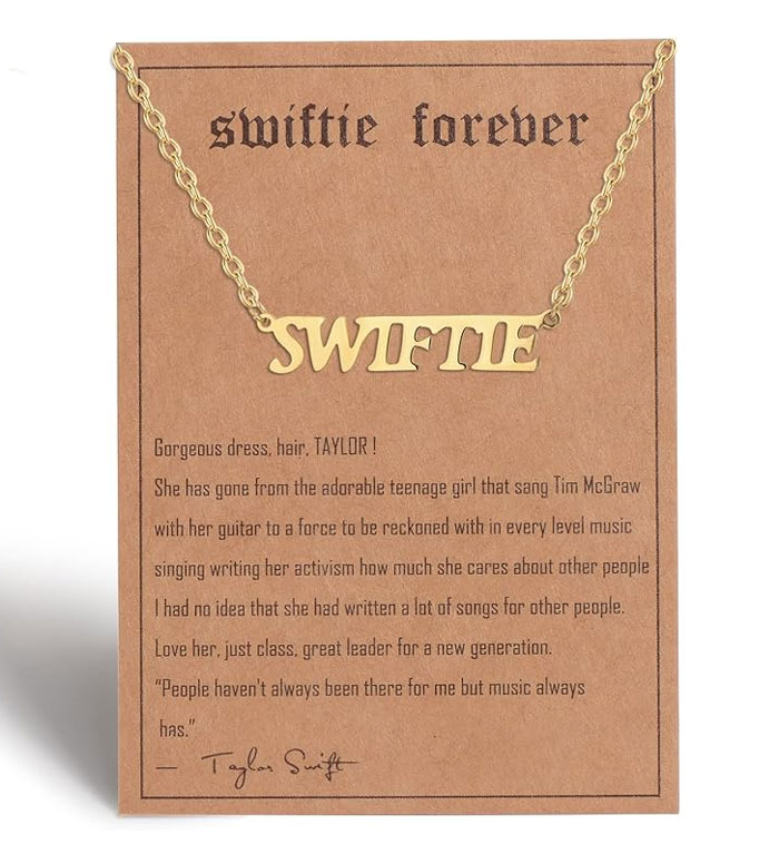 Taylor Swift Inspired Necklace: That adds a touch of Swiftie magic to any outfit - a perfect keepsake for the ultimate fan and a subtle, stylish nod to all things Taylor.