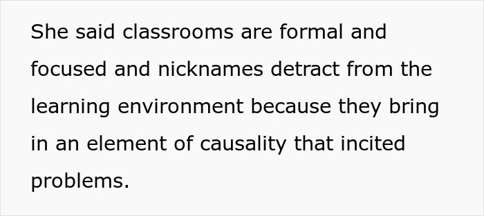 Teacher Refuses To Call Girl By The Name She's Been Using For 3 Years, Parent Asks For Advice Teacher Refuses To Call Girl By The Name She's Been Using For 3 Years, Parent Asks For Advice