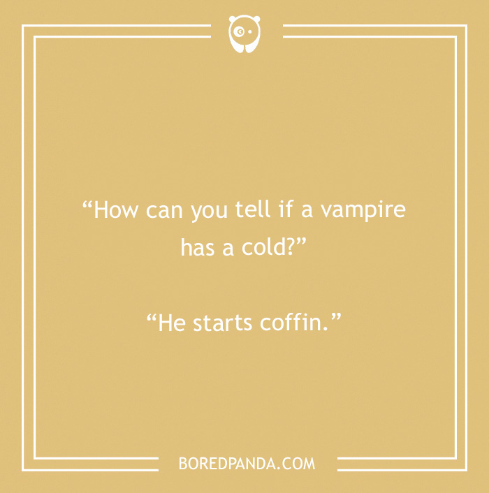 Vampire and cold pun 