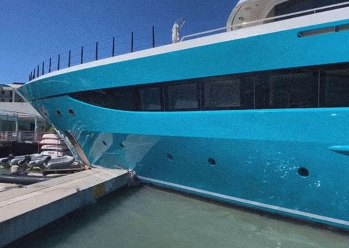 Motor Yacht Go Wrecks Sint Maarten Yacht Club’s Dock. St. Maarten - 24/02/2021