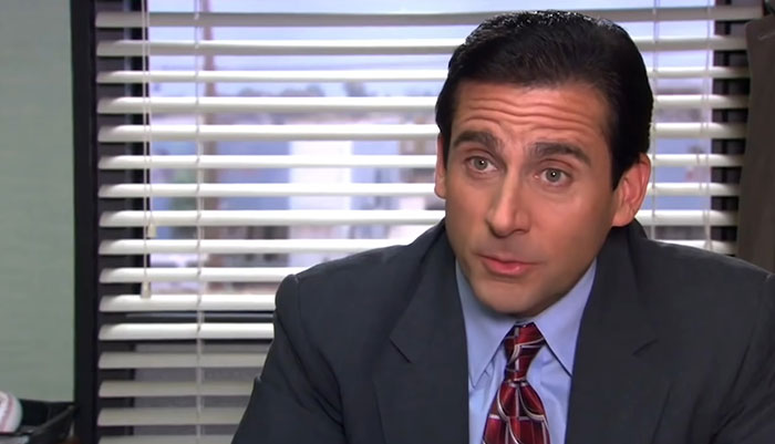 Michael Scott talking 