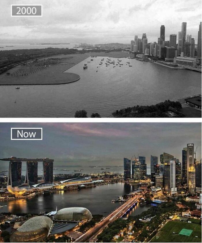 Singapore In 2000 And Now