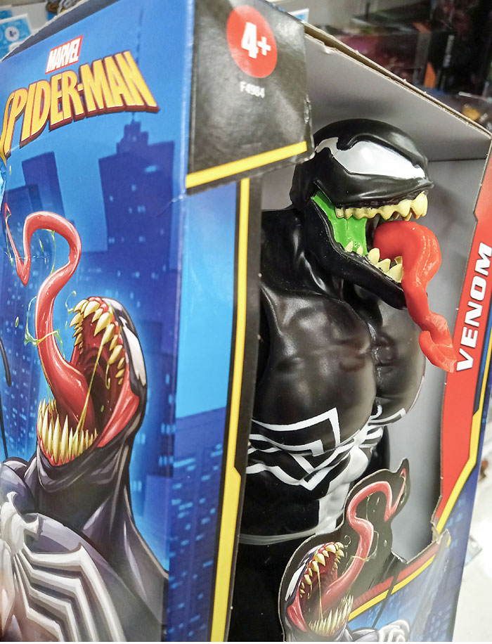 This Toy Venom Has A Green Mouth But The Illustrated Venom Has A Red One