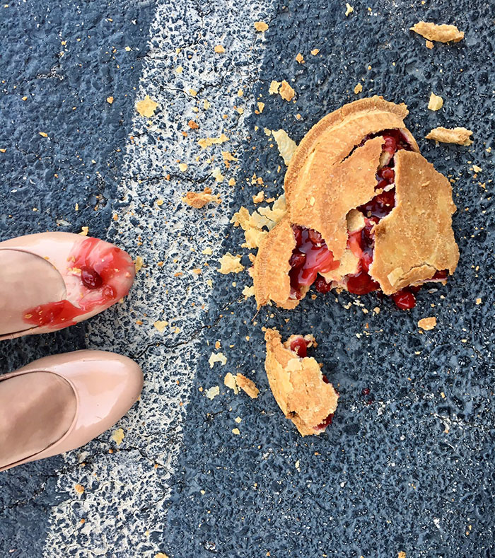 I Brought Cherry Pie For Our Station Thanksgiving, But I'm Clumsy And Dropped It In The Parking Lot. Thought That Counts?