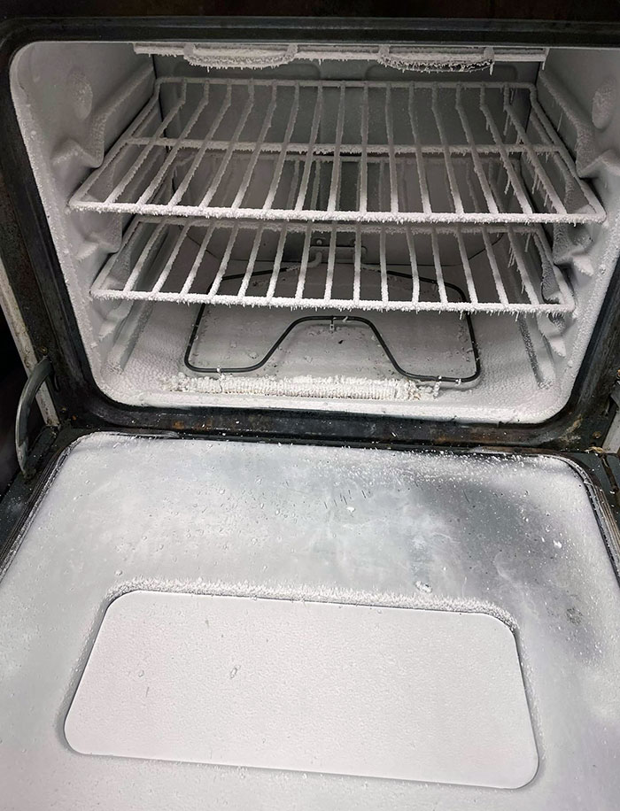 Our Family Will Come For Thanksgiving, And My Mom Set Her Oven, Not Remembering That She Had Silicone Rack Guards In There