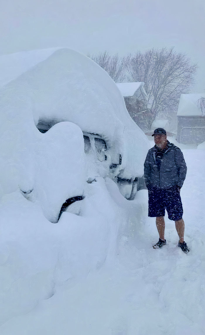 Hemos tenido un poco de nieve en Buffalo