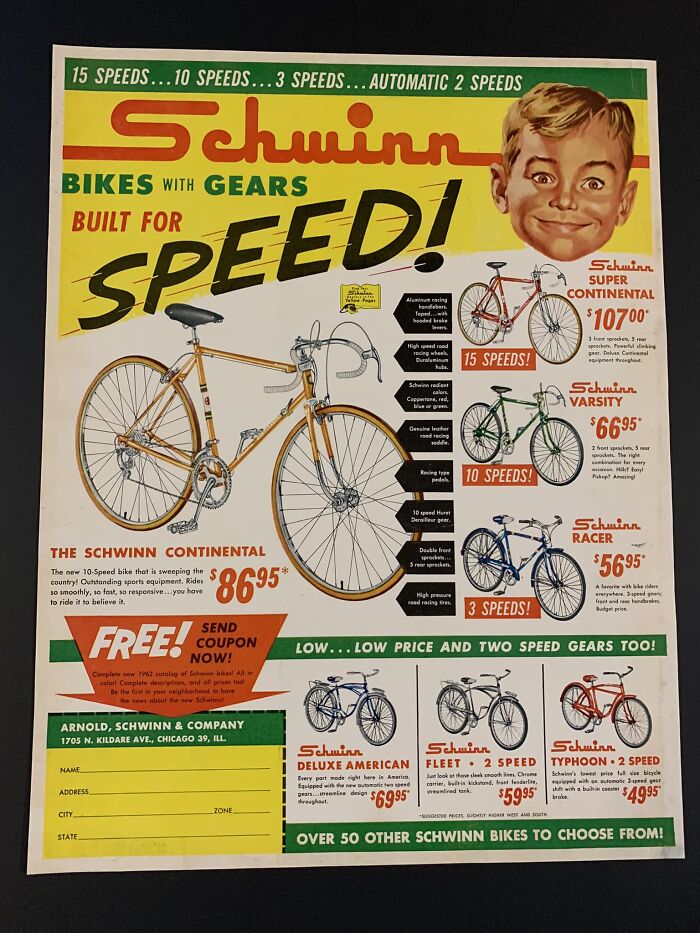 1962 Schwinn Bicycles
