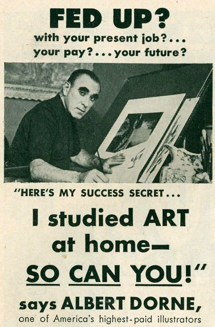 Fed Up? Study Art With Albert Dorne!