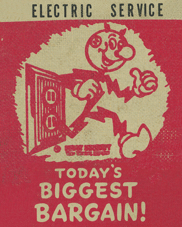 Ad - Electric Service - Reddy Kilowatt - From Back Cover Of Asheville Directory - 1957