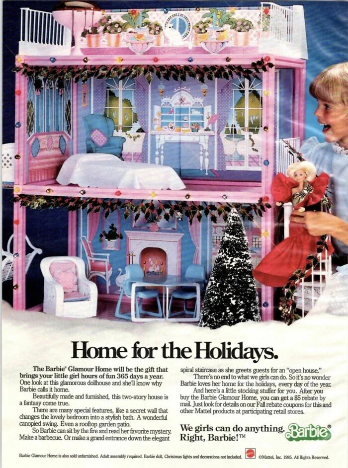 1985 Mattel Barbie Glamour Home