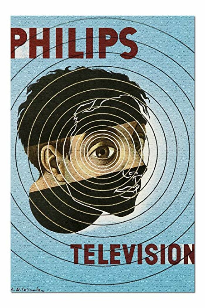 Philips Television 1951 Artist A. M. Cassandre