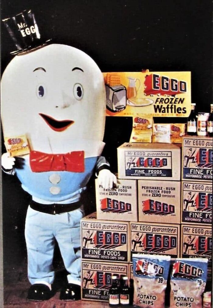 Mr. Eggo Guarantees" Eggo Waffles. In 1953, The Dorsa Brothers Introduced The Toaster-Ready Frozen Waffles To Supermarkets Throughout The Us